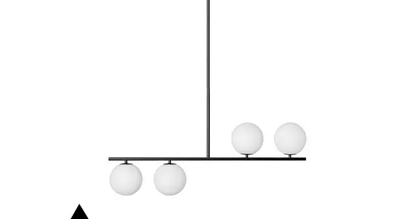 UMMO Lighting Suguri fekete-fehér vízvédett függesztett lámpa (UMM-SGA122RS36) G9 4 izzós IP44 Biztonságos fizetés