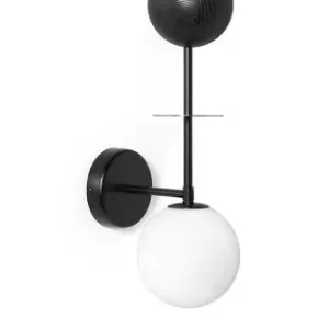 Szuper ajánlat UMMO Lighting Oio fekete-fehér fali lámpa (UMM-OIB12000) G9 1 izzós IP20