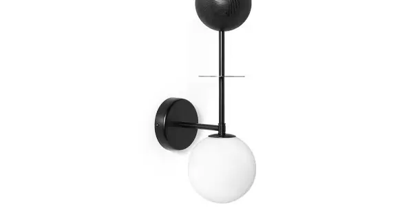 Szuper ajánlat UMMO Lighting Oio fekete-fehér fali lámpa (UMM-OIB12000) G9 1 izzós IP20