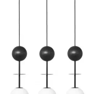 UMMO Lighting Oio fekete-fehér függesztett lámpa (UMM-OIL322P0) G9 3 izzós IP20 Kedvezmény