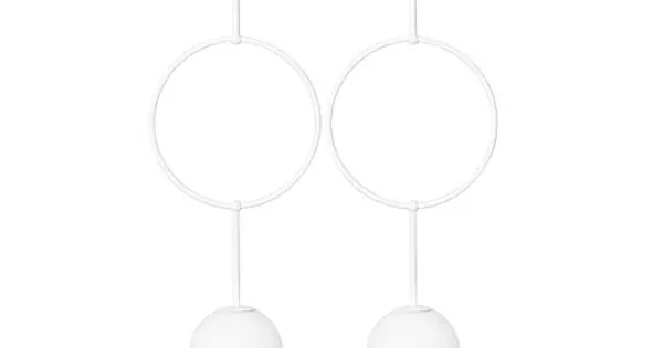 Biztonságos fizetés UMMO Lighting Isuulla fehér vízvédett függesztett lámpa (UMM-ISB211PS0) G9 2 izzós IP44