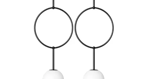 Különleges ajánlat UMMO Lighting Isuulla fekete-fehér vízvédett függesztett lámpa (UMM-ISB222PS0) G9 2 izzós IP44