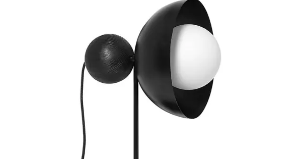 Kedvezményes ár UMMO Lighting Kello fekete-fehér asztali lámpa (UMM-KST122P1) G9 1 izzós IP20