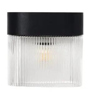 UMMO Lighting Flumina fekete-átlátszó fali lámpa (UMM-FLWA13000) E14 1 izzós IP20 Gyors kiszállítás