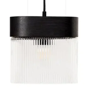 UMMO Lighting Flumina fekete-átlátszó függesztett lámpa (UMM-FLA132P0) E14 1 izzós IP20 Különleges ajánlat