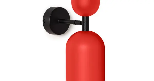 Szezonális akció UMMO Lighting Supuru piros fali lámpa (UMM-SUK11220) GU10 1 izzós IP20