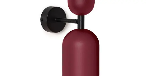 Vásárlói kedvenc UMMO Lighting Supuru burgundi fali lámpa (UMM-SUK14020) GU10 1 izzós IP20