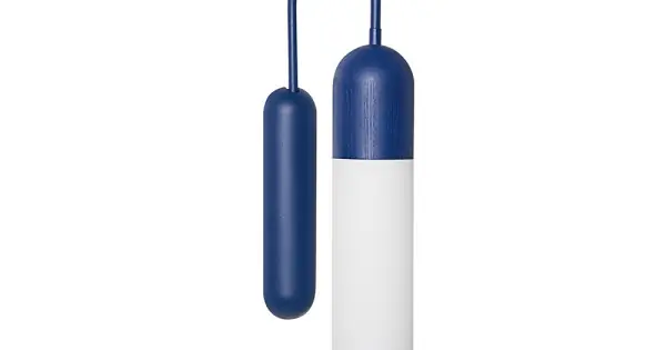 Gyors kiszállítás UMMO Lighting Funsui kék-fehér fali lámpa (UMM-FNWA113000) E14 1 izzós IP20