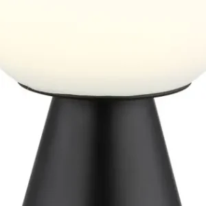 Akció Globo Sora nikkel-opál vízvédett LED asztali lámpa (GLO-21029S) LED 1 izzós IP41