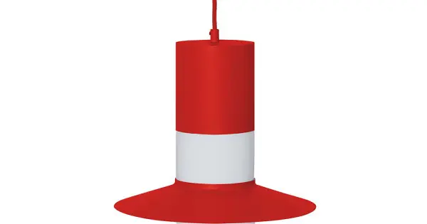 UMMO Lighting Caponio piros-fehér függesztett lámpa (UMM-CPA11212P0) E27 1 izzós IP20 Ne maradj le