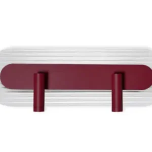 UMMO Lighting Riflo burgundi-átlátszó LED fali lámpa (UMM-RIWD64002) LED 2 izzós IP20 Kedvezményes ár
