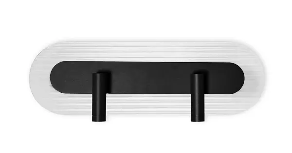UMMO Lighting Riflo fekete-átlátszó LED fali lámpa (UMM-RIWD62002) LED 2 izzós IP20 Kiárusítás