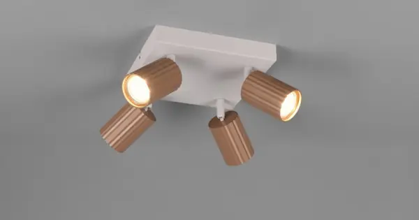 Trio Soka barna mennyezeti spotlámpa (TRI-867730465) GU10 4 izzós IP20 Outlet