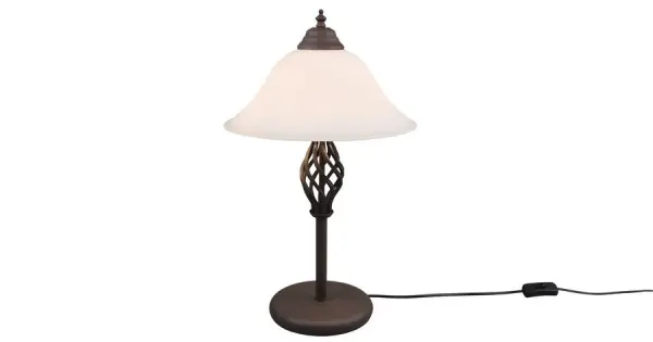 Prémium Trio Rustica rozsdabarna asztali lámpa (TRI-501000224) E14 2 izzós IP20