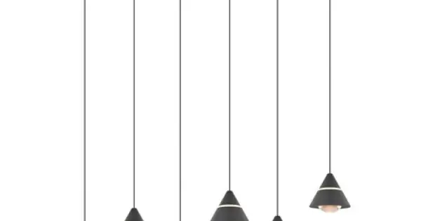 Trio Romeo matt fekete LED függesztett lámpa (TRI-337010632) LED 6 izzós IP20 Ne maradj le