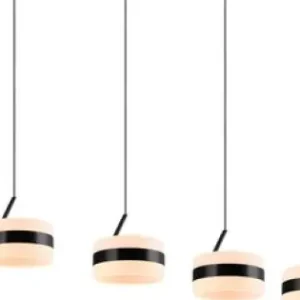 Trio Dios fekete LED függesztett lámpa (TRI-331410432) LED 4 izzós IP20 Árcsökkenés
