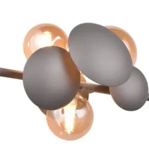 Trio Bubble antracit-arany fali lámpa (TRI-217400342) G9 3 izzós IP20 Azonnal elérhető