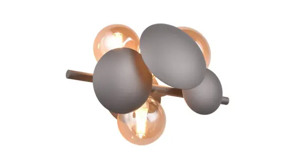 Trio Bubble antracit-arany fali lámpa (TRI-217400342) G9 3 izzós IP20 Azonnal elérhető