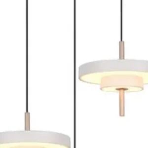 Trio Keaton szürke LED függesztett lámpa (TRI-340230376) LED 3 izzós IP20 Biztonságos fizetés
