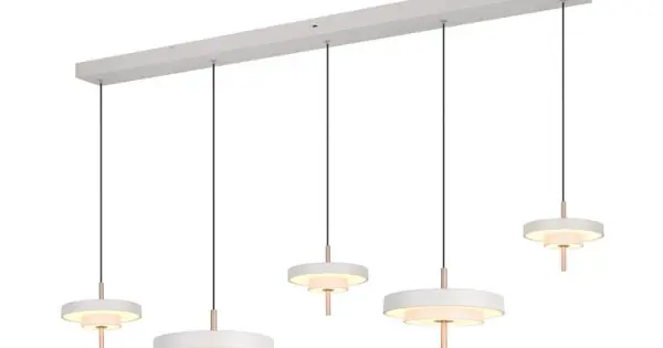 Outlet Trio Keaton szürke LED függesztett lámpa (TRI-340210576) LED 1 izzós IP20