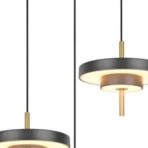 Trio Keaton arany-fekete LED függesztett lámpa (TRI-340230380) LED 3 izzós IP20 Kihagyhatatlan ajánlat