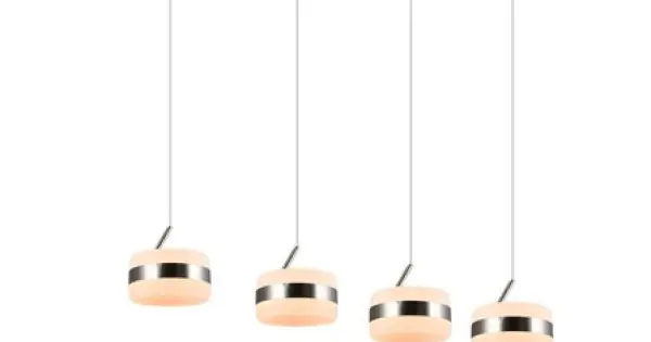 Trio Dios matt nikkel LED függesztett lámpa (TRI-331410407) LED 4 izzós IP20 Vedd meg most