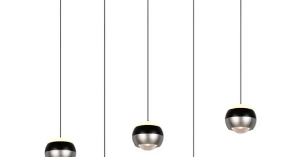 Vedd meg online Trio Orbit matt nikkel-fekete LED függesztett lámpa (TRI-344410507) LED 5 izzós IP20