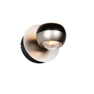 Trio Orbit matt nikkel-fekete LED falikar (TRI-244410107) LED 1 izzós IP20 Kiárusítás
