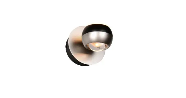 Trio Orbit matt nikkel-fekete LED falikar (TRI-244410107) LED 1 izzós IP20 Kiárusítás