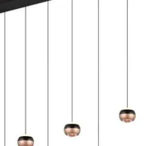 Trio Orbit fekete-kávé LED függesztett lámpa (TRI-344410832) LED 8 izzós IP20 Szuper ajánlat