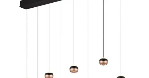 Trio Orbit fekete-kávé LED függesztett lámpa (TRI-344410832) LED 8 izzós IP20 Szuper ajánlat