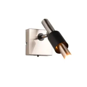 Alacsony ár Trio Ikaris matt nikkel-fekete LED fali spotlámpa (TRI-855310107) LED 1 izzós IP20