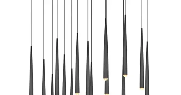 Legjobb ár Trio Cala matt fekete LED függesztett lámpa (TRI-354811532) LED 15 izzós IP20