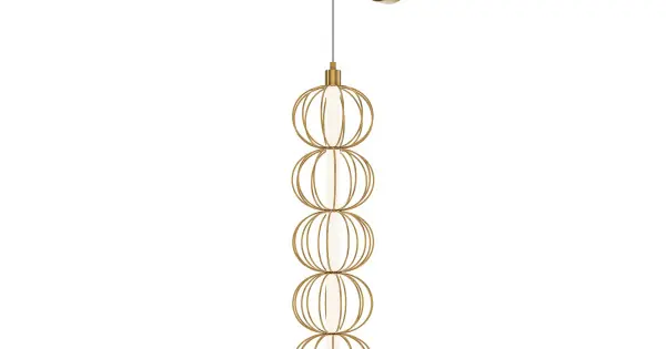 Expressz szállítás Maytoni Golden Cage arany LED fali lámpa (MAY-MOD216WL-L10G3K) LED 1 izzós IP20