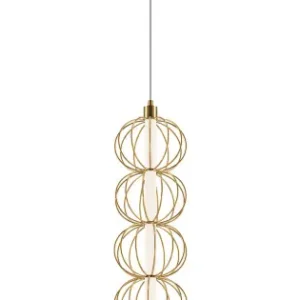 Akció Maytoni Golden Cage arany LED függesztett lámpa (MAY-MOD216PL-L10G3K) LED 1 izzós IP20