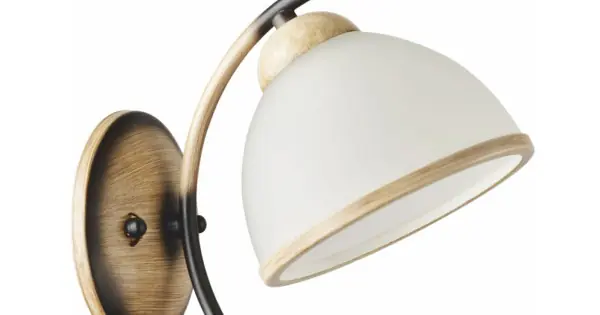 Biztonságos fizetés Klausen Rusty AP1 natúr-fekete falikar (LY-3413) E27 1 izzós IP20
