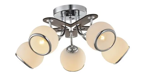 Akció Klausen Orbs 5 króm-barna mennyezeti lámpa (LY-3130) E27 5 izzós IP20