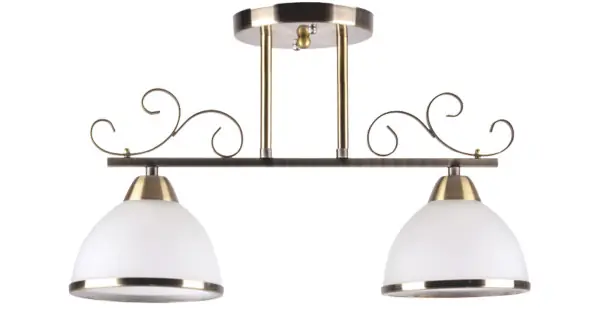 Gyors szállítás Klausen Iron 2 antik bronz mennyezeti lámpa (LY-3190) E27 2 izzós IP20