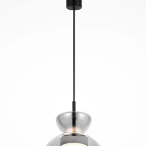 Végkiárusítás Maytoni Bangkok fekete-szürke LED függesztett lámpa (MAY-MOD185PL-L6B3K5) LED 1 izzós IP20