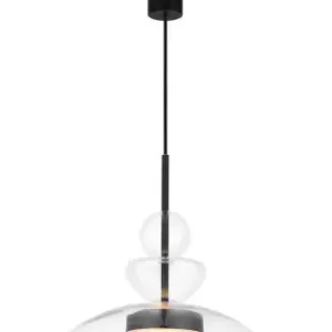 Vedd meg most Maytoni Bangkok fekete-átlátszó LED függesztett lámpa (MAY-MOD185PL-L6B3K3) LED 1 izzós IP20