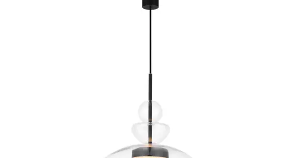 Vedd meg most Maytoni Bangkok fekete-átlátszó LED függesztett lámpa (MAY-MOD185PL-L6B3K3) LED 1 izzós IP20
