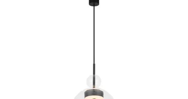 Újdonság Maytoni Bangkok fekete-átlátszó LED függesztett lámpa (MAY-MOD185PL-L6B3K1) LED 1 izzós IP20