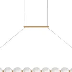 Ajánlat Maytoni Amulet arany-átlátszó LED függesztett lámpa (MAY-MOD555PL-L18G3K) LED 1 izzós IP20