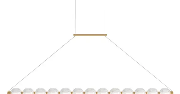 Ajánlat Maytoni Amulet arany-átlátszó LED függesztett lámpa (MAY-MOD555PL-L18G3K) LED 1 izzós IP20