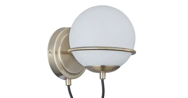 Árcsökkenés Klausen Serinity AP1 antik bronz fali lámpa (KL101052) E14 1 izzós IP20