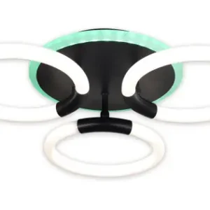 Újdonság Klausen Rhea PL3 fekete LED mennyezeti lámpa (KL151101) LED 1 izzós IP20