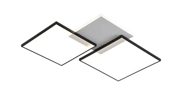 Olcsóbb Klausen Vertis PL3 fekete-fehér LED mennyezeti lámpa (KL151089) LED 1 izzós IP20