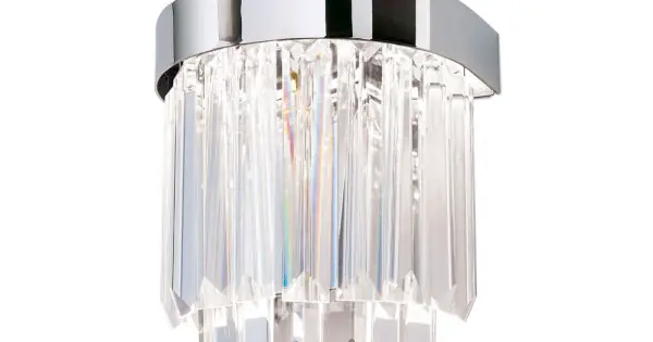 Expressz kézbesítés Orion Prism króm-átlátszó LED falikar (ORI-WA 2-1366_CHR) LED 1 izzós IP20