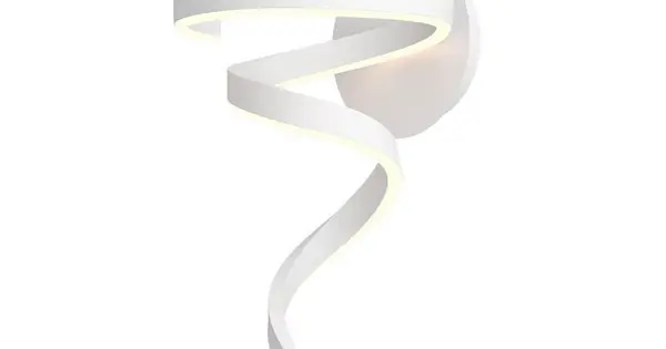 Redo Scroll fehér LED fali lámpa (RED-01-4004) LED 1 izzós IP20 Szuper akció