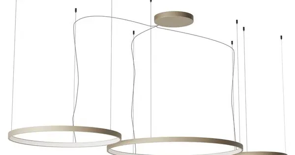 Árcsökkenés Redo Orion barna LED függesztett lámpa (RED-01-3883) LED 1 izzós IP20